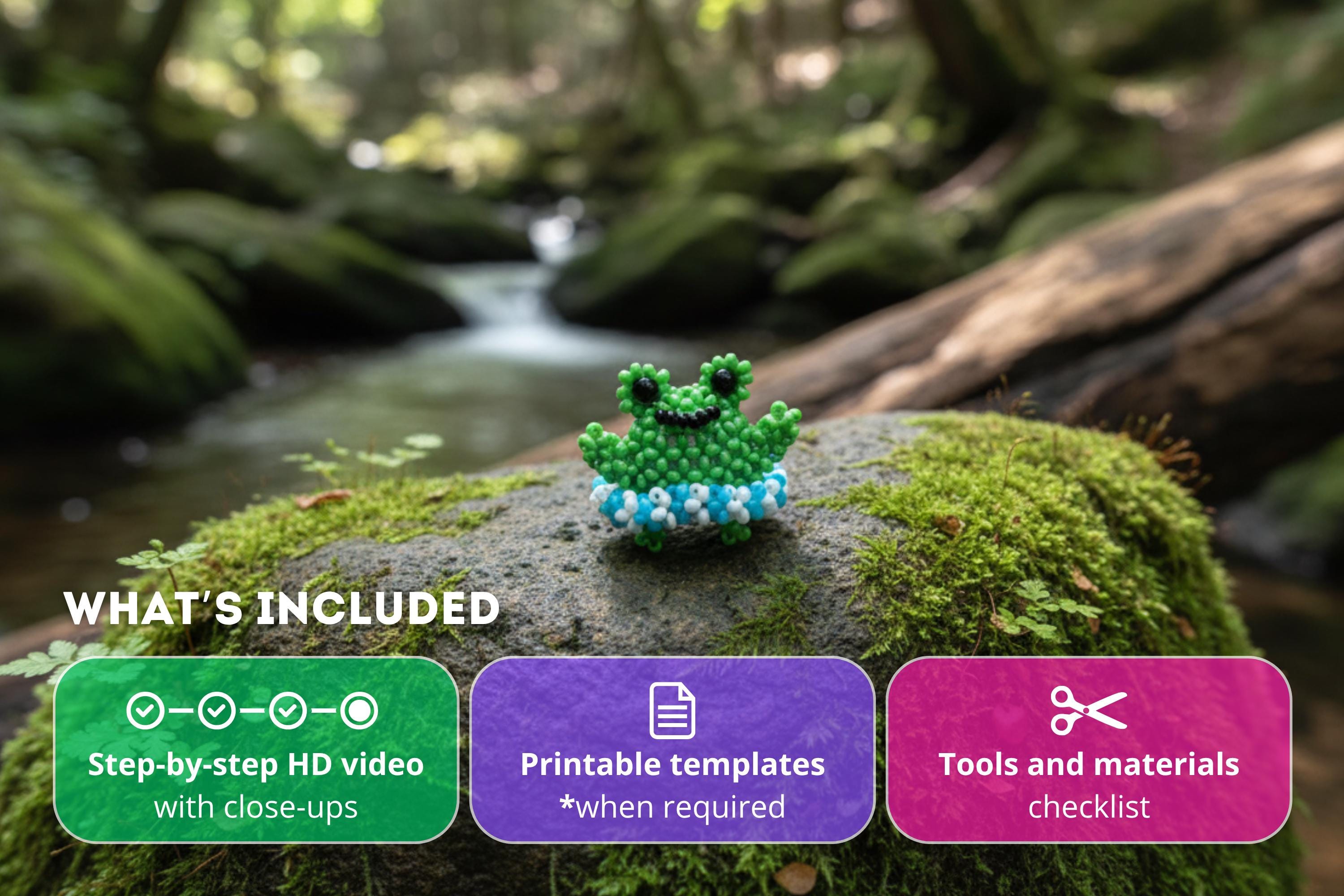 Beaded Frog Video Tutorial: Seed Bead Pattern (digital Download) - Etsy