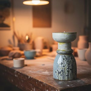 Videotutorial de vela artística: Diseño cerámico de forma libre (patrón en PDF)