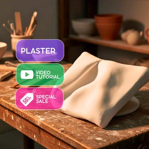 Sculptural Plaster Painting Tutorial: DIY Texture Art (Digital Download)