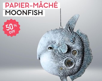 Papier-Mâché Moonfish video tutorial - Sculpting Patterns • Papier-Mâché Moonfish • DIY Sculpture • Artwork pattern • Digital download
