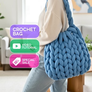 Crocheted Bag Pattern: Video Tutorial (Digital Download)