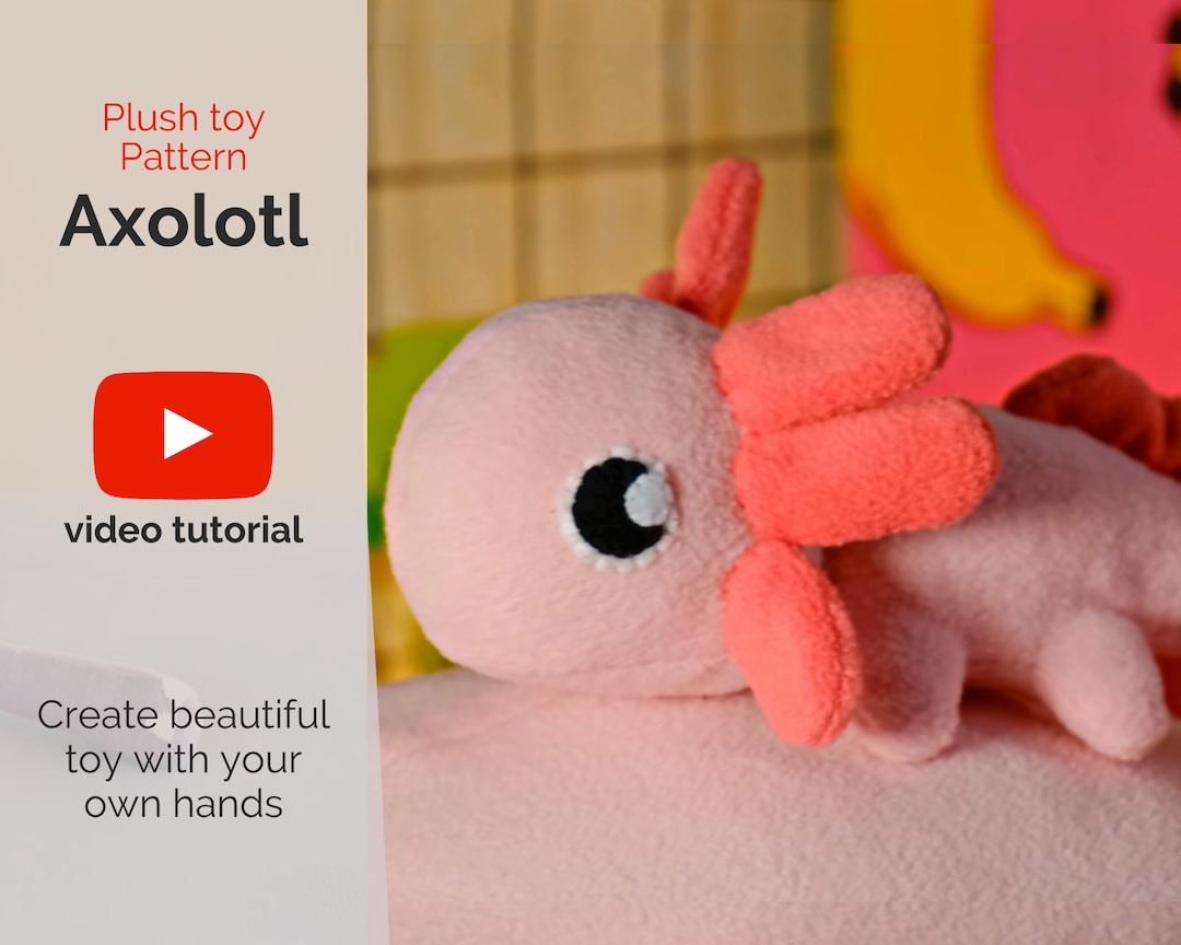 Axolotl Detailed PDF Video Tutorial for Crafting an Axolotl Etsy