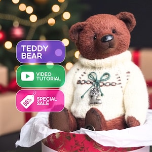 Realistic Teddy Bear Sewing Pattern: Fluffy Fur Toy (Video Tutorial)
