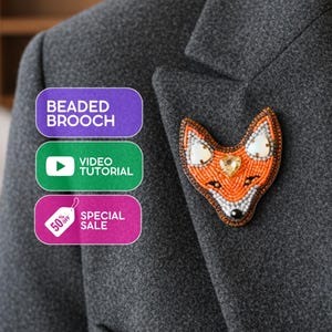 Perlenfuchs Brosche: DIY Kristall Meisterklasse (Video Tutorial)