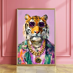 Gucci Tiger Poster Etsy