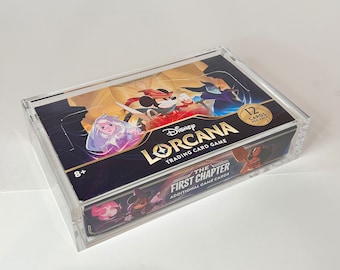 Disney Lorcana Booster Box The 1st Chapter Acrylic Case 8mm Display Protector Case