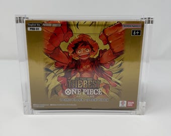 One Piece PRB-01 Booster Box Acrylic Case 8mm Thickness with N52 Magnetic Top UV-Resistant