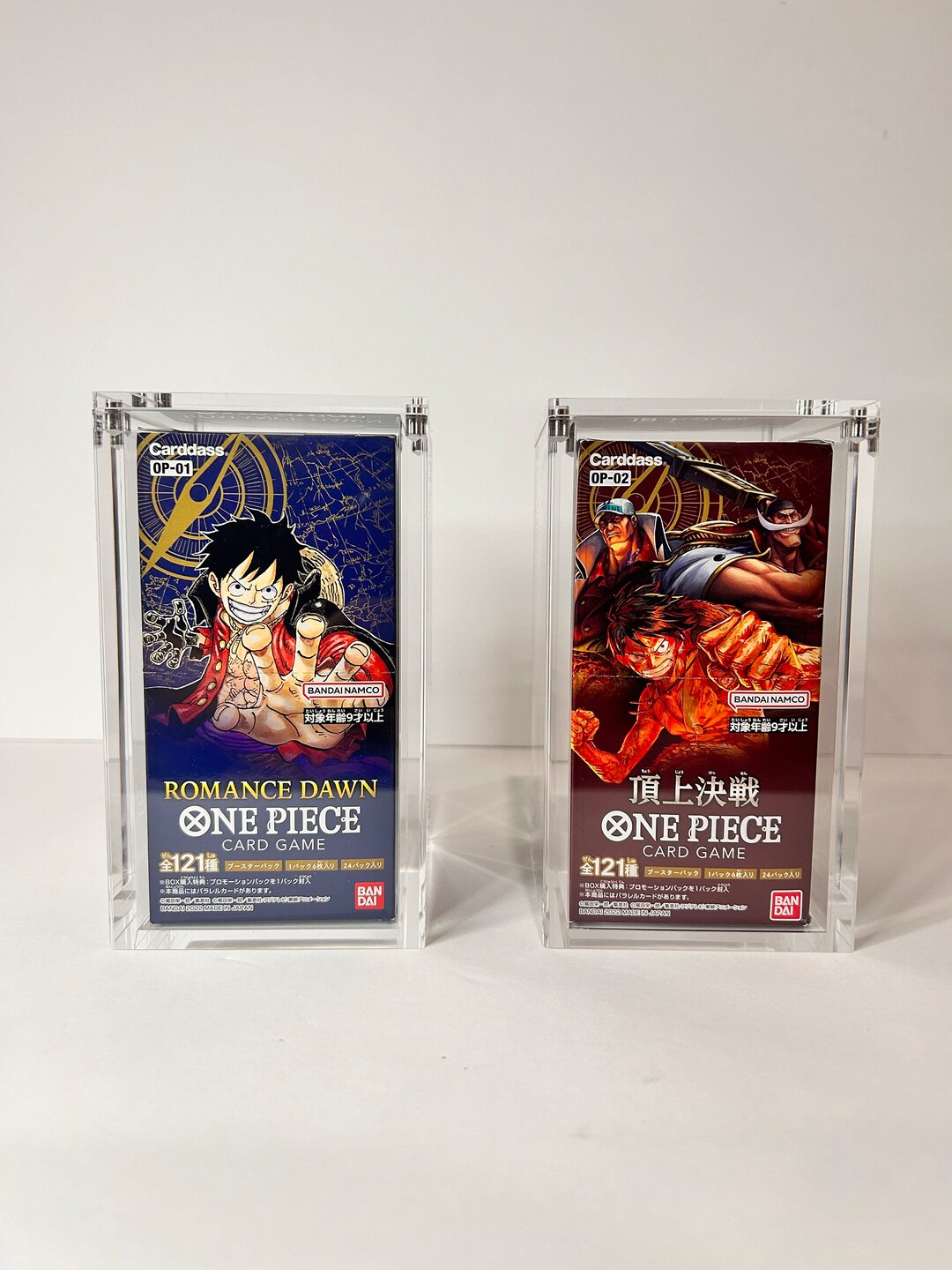 One Piece Japanese Booster Box 8mm Premium Acrylic Display