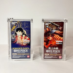 Booster Box japonais une pièce, 8 mm, boîtier de protection d'écran en acrylique de qualité supérieure avec dessus magnétique N52 pour OP-01 et OP-02