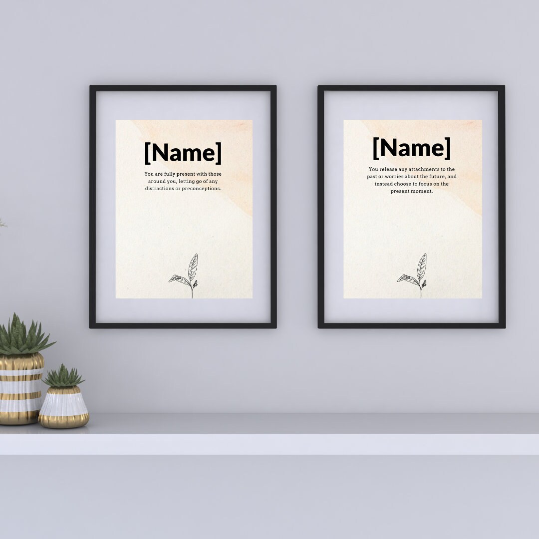 Editable Mindfulness Poster Template Self Care Wall Art Therapy Office ...