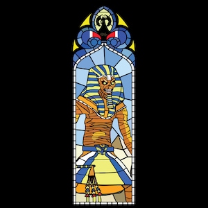 Iron Maiden Eddie Glasmalerei 4