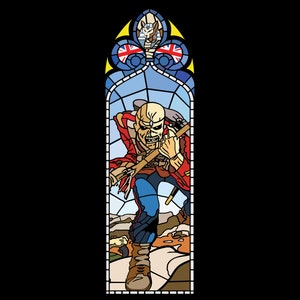 Iron Maiden Eddie Glasmalerei 1