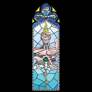 Iron Maiden Eddie Glasmalerei 2