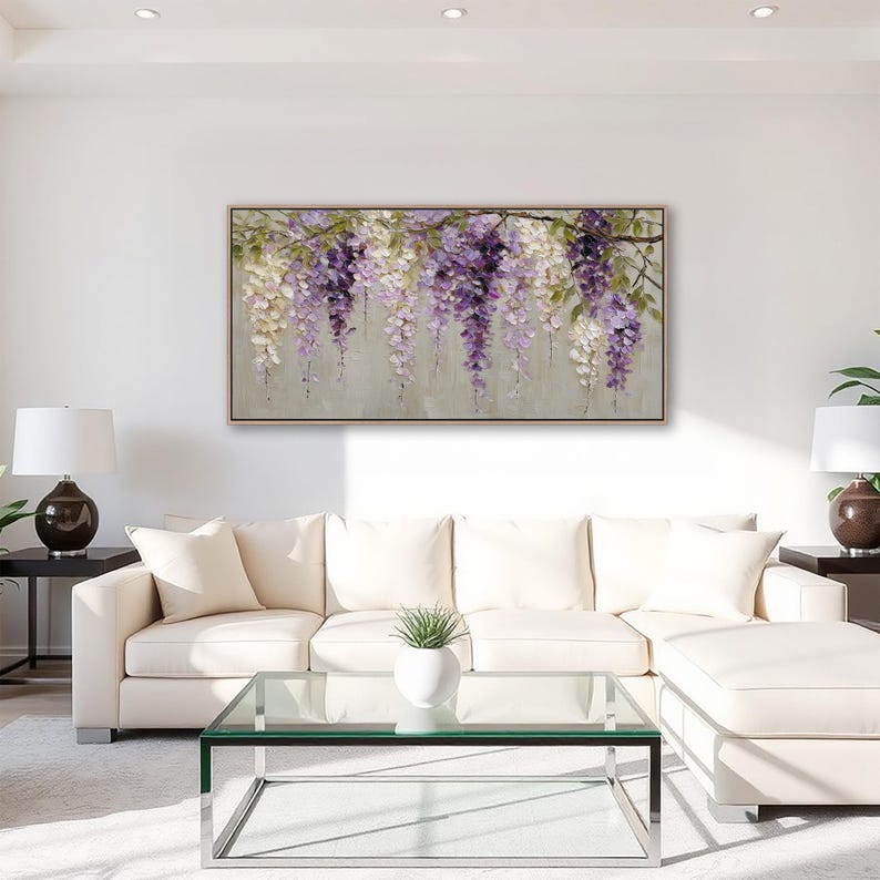 cascading-wisteria-flowers-canvas-wall-art-purple-floral-wall-decor
