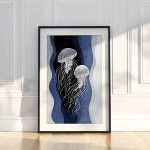 Dancing Jellyfish Wall Art Print