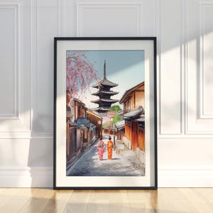 Kyoto in Spring - Japanese Traditional Street Scene