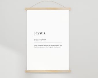 Jaysus Digital Print - Irish Phrase Saying Gaeilge Ireland Wall Art