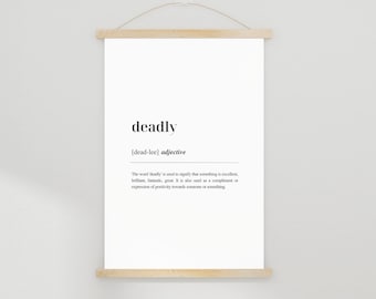 Deadly Digital Print - Irish Phrase Saying Compliment Fáilte Gaeilge Ireland Wall Art