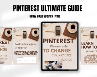 Pinterest Growth Guide step by step Pinterest Marketing for Beginners with Private Label and Master Resale Rights Book, MRR PLR Pinterest