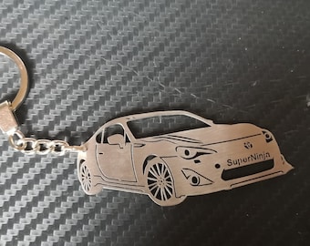 Custom Car Toyota GT86 Keychain Stainless Steel Key Ring for