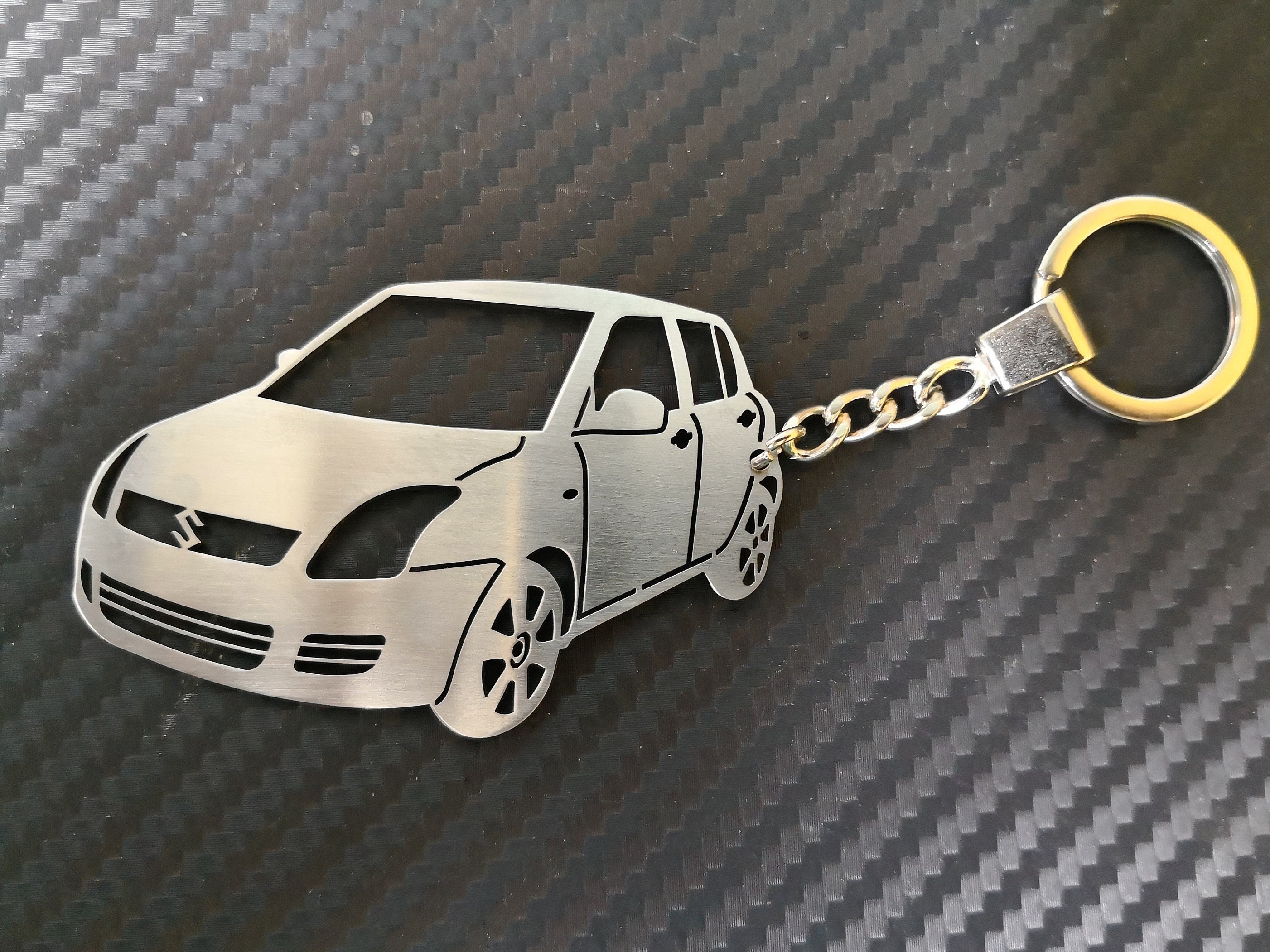 FANNAY Porte-clés de Voiture Clé de Voiture Anneau, pour Suzuki Car Key  Chain Men Women Replace Porte-clés Hommes et Femmes,Accessoires de Voiture,C