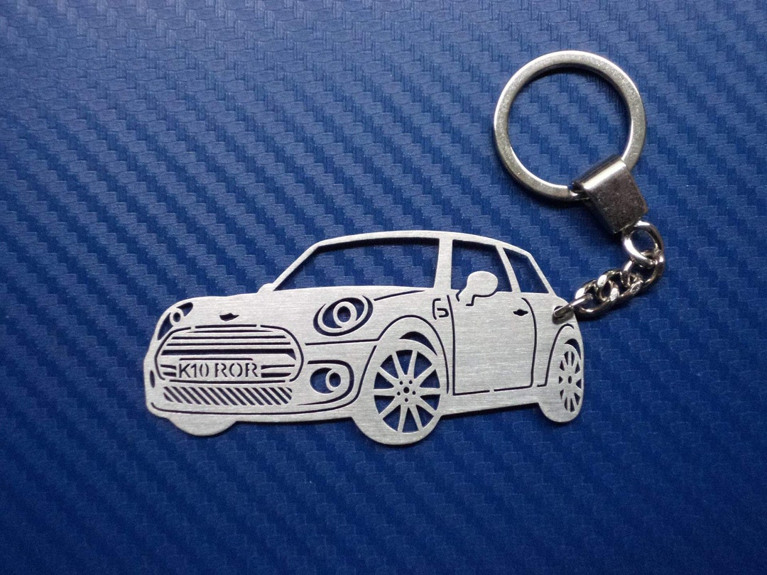 Custom Car Mini Cooper Keychain Stainless Steel Key Ring for Etsy