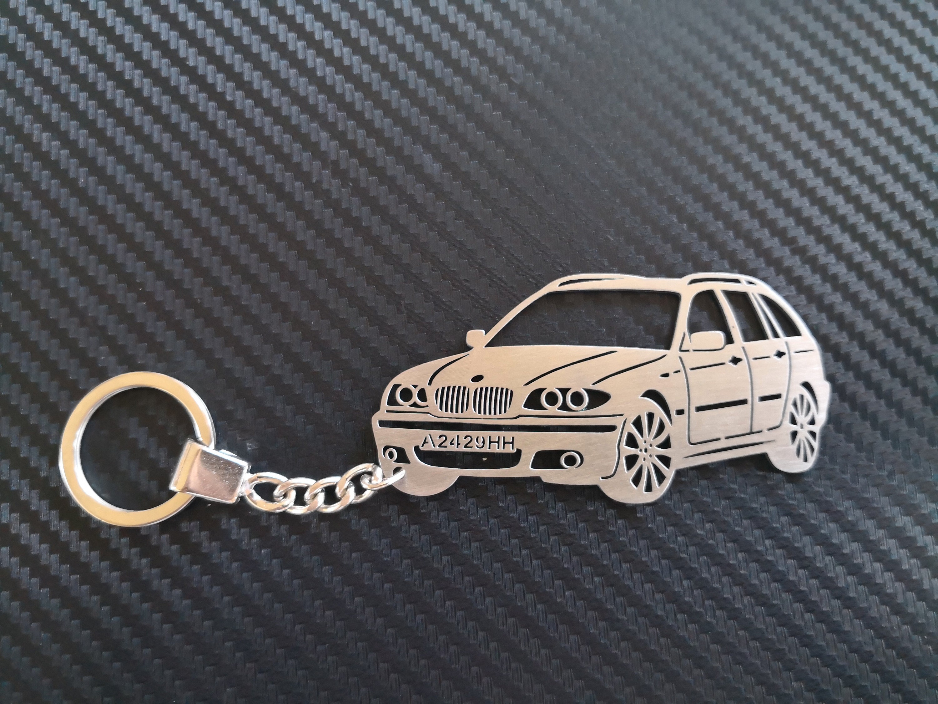 Custom Auto Schlüsselanhänger für BMW e46 Face touning, Edelstahl  Schlüsselanhänger für Geburtstagsgeschenk mit individuellem Text - .de