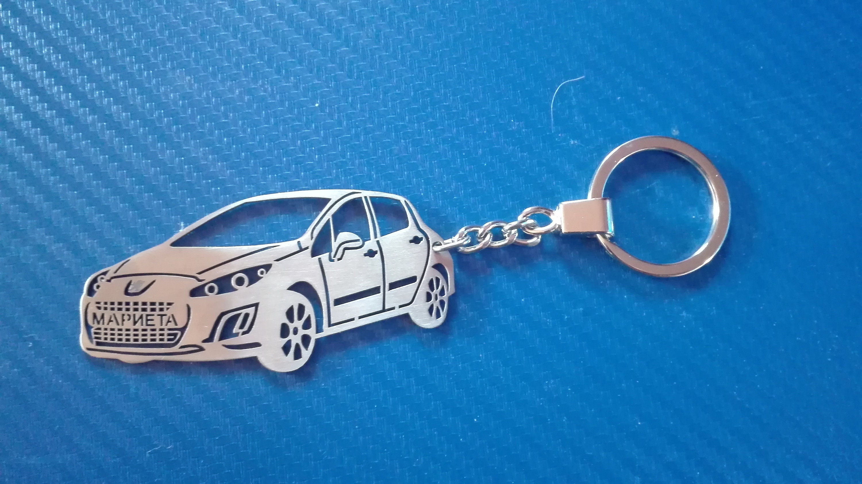 Car Keychain Logo Keyring Accessories For Peugeot 206 207 208 301 307 308  T9 406 407
