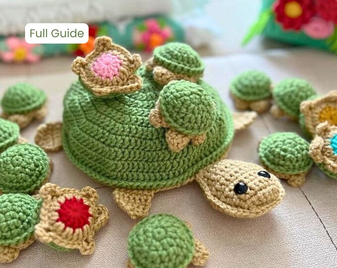 The ORIGINAL Turtle Memory Game PATTERN English Pdf ORIGINAL Stitched ...