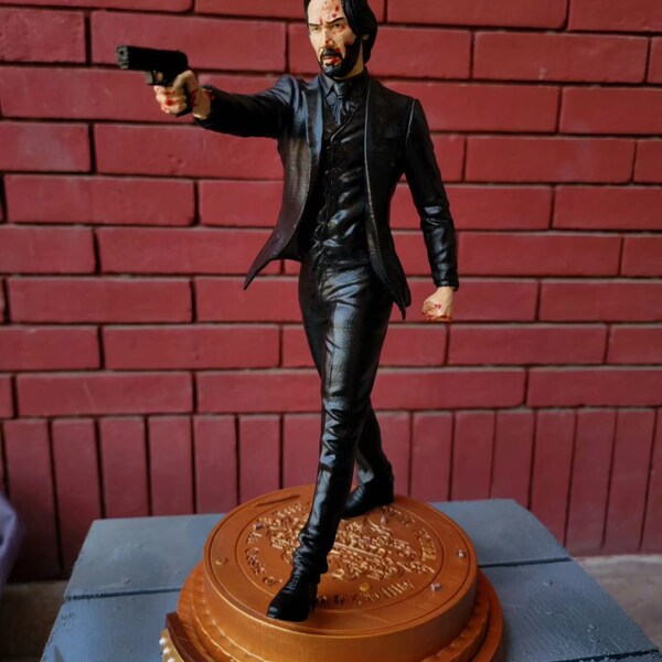 John Wick Statue Stl Etsy Canada