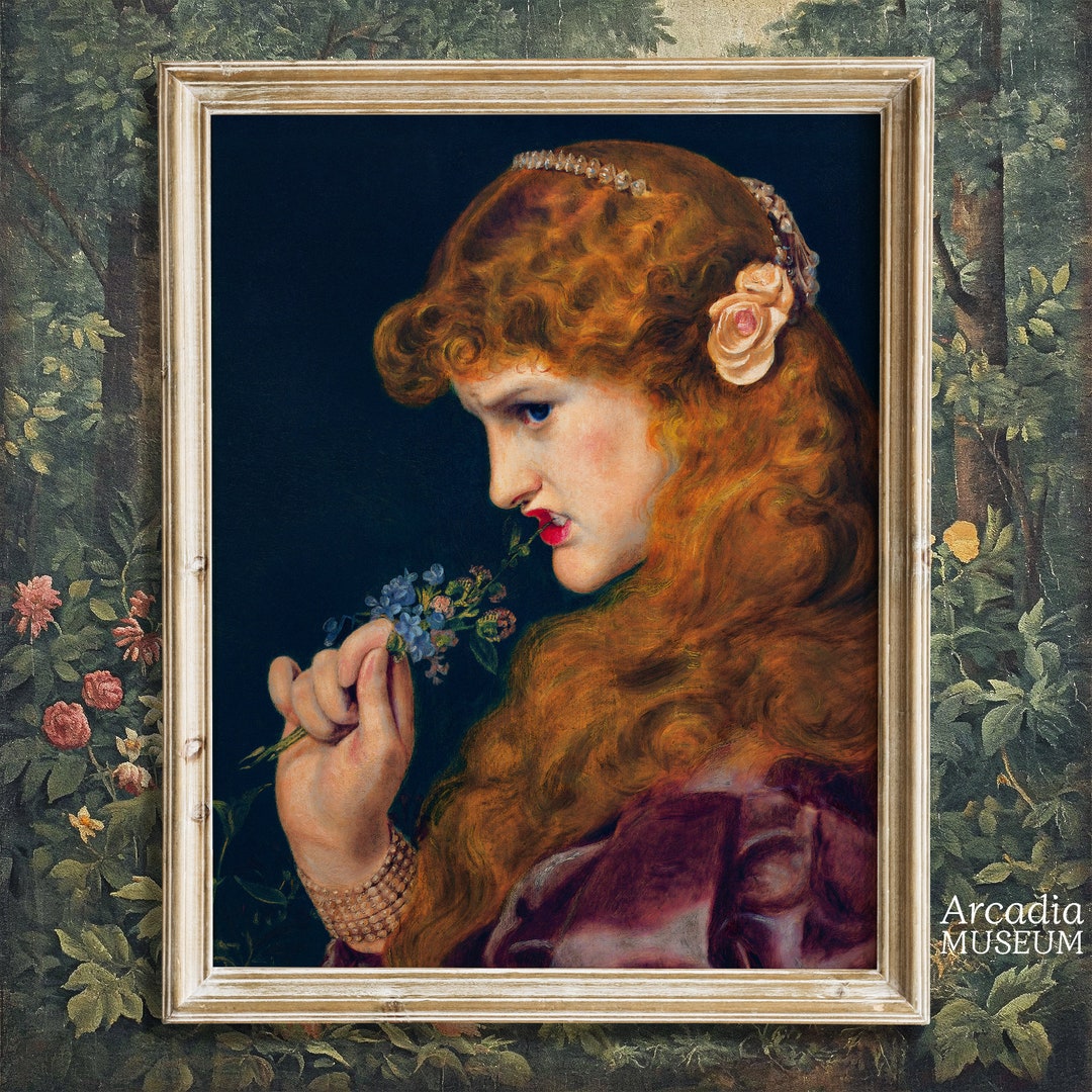 Love's Shadow, Pre-raphaelite Woman Print, Sandys Vintage Painting ...