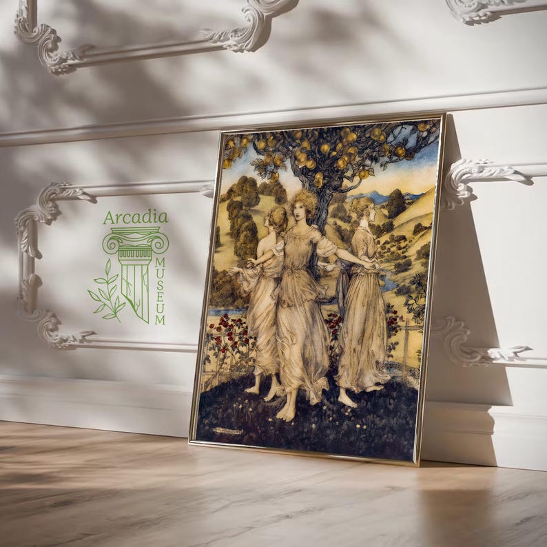 Arthur Rackham Art Print, All Amidst the Gardens Fair of Hesperus ...