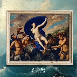 The Triumph of Galatea, Artemisia Gentileschi, Sea Nymphs Art Print, Mythology Poster