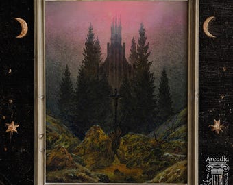Caspar David Friedrich, The Cross In The Mountains, Giclée Art Print, Large Poster, Vintage Painting