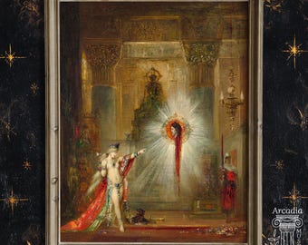 La aparición, Gustave Moreau. Póster, Salomé Juan el Bautista. Impresión giclée.