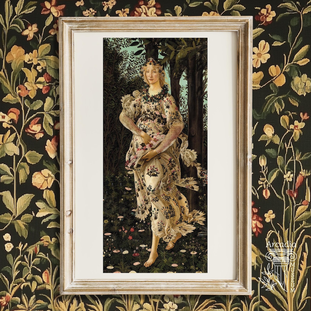 Primavera Renaissance Primavera Detail Print, Botticelli Painting, Spring Giclée Poster ...