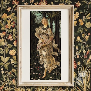 Primavera Detail Print, Botticelli Painting, Spring Giclée Poster, Italian Renaissance Art, Mythology