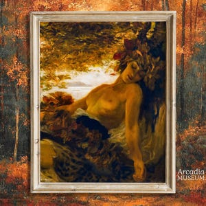 Herbst Kunstdruck, Herbst Göttin Poster, Herbst Nymphe Malerei, Herbert James Draper