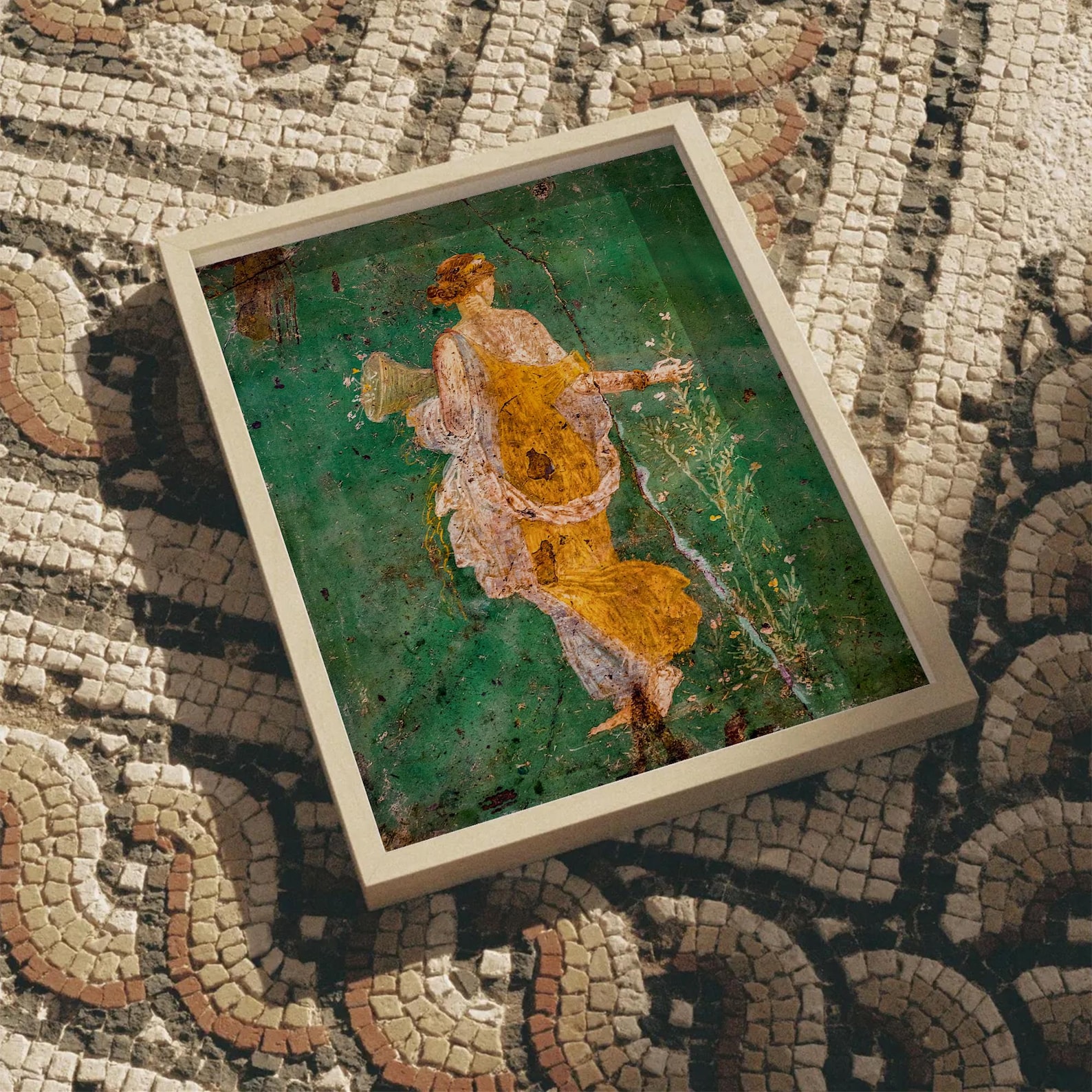 Goddess Flora Fresco, Pompeian Wall Painting, Persephone Art Print ...