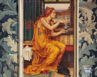 Giulia Tofana Aqua Print, Evelyn De Morgan, Poison Witch Giclée Poster, The Love Potion Painting