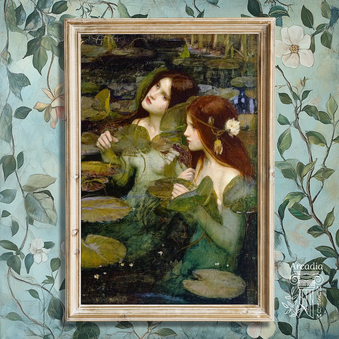 Pre Nymph Water Nymphs, Hylas, Waterhouse Detail Print, Giclée Poster, Greek ...