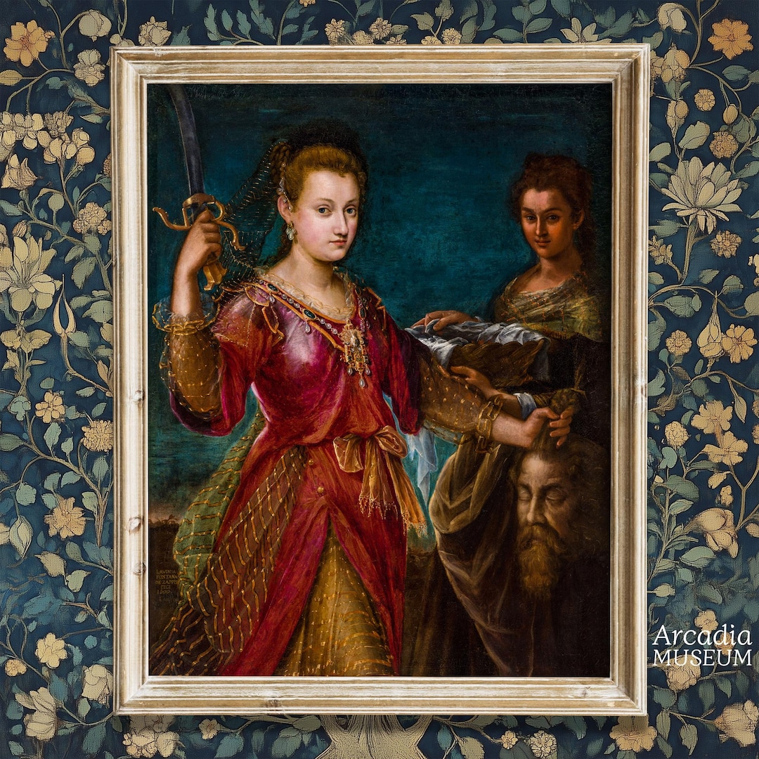 Judith Painting Judith With the Head of Holofernes, Lavinia Fontana Print, 4b Movement ...