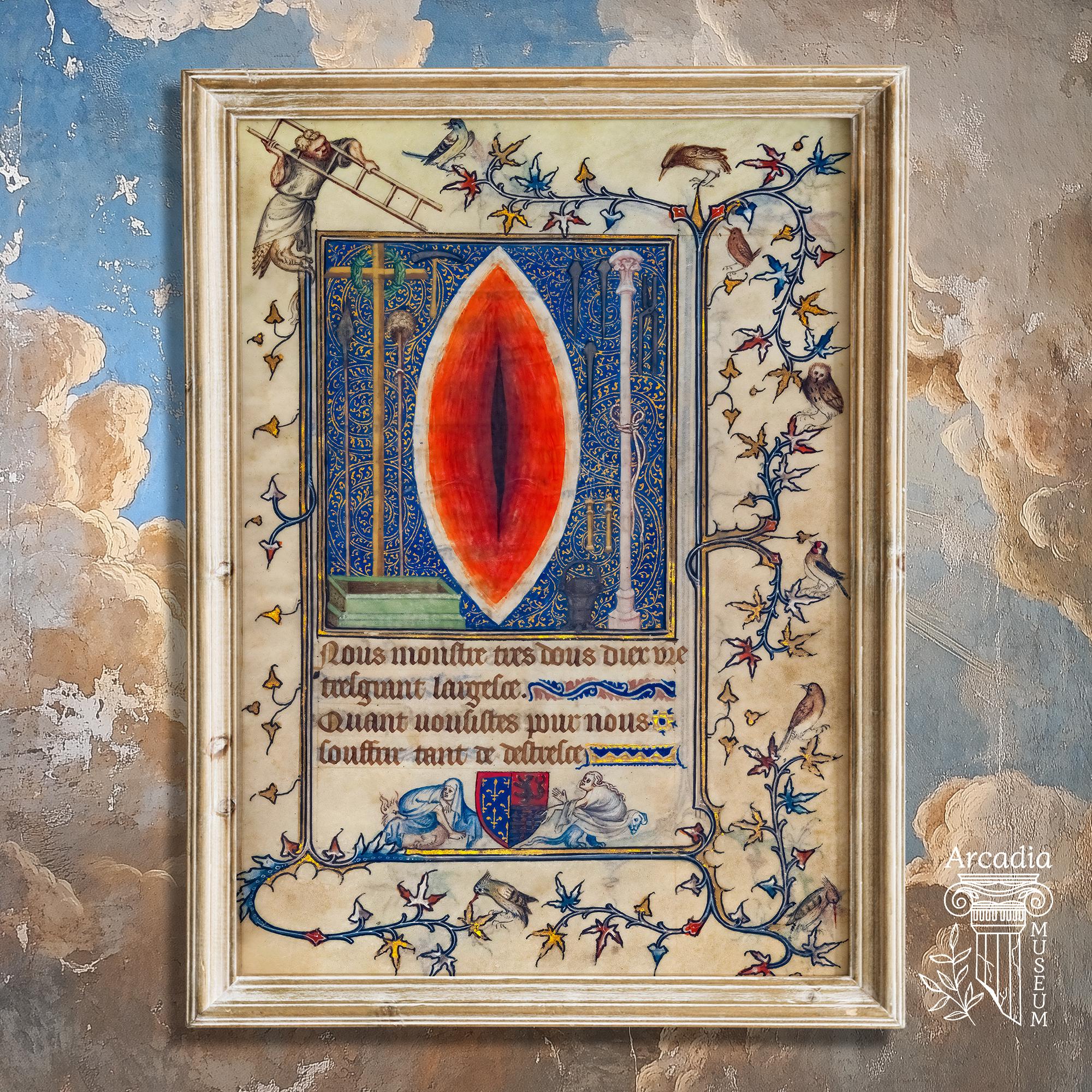 【中古】 ベルウッドレコード｜Bellwood Records the LOTUS/Providence of JESUS 通常盤 The Wound of Christ Poster, Medieval Manuscript Art Print, Prayer
