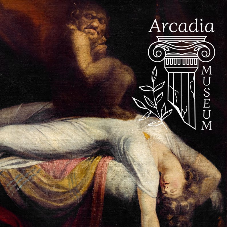The Nightmare Print, Fuseli Füssli Painting, Dark Academia Poster, Moody Baroque Art, Gothic Decor image 10