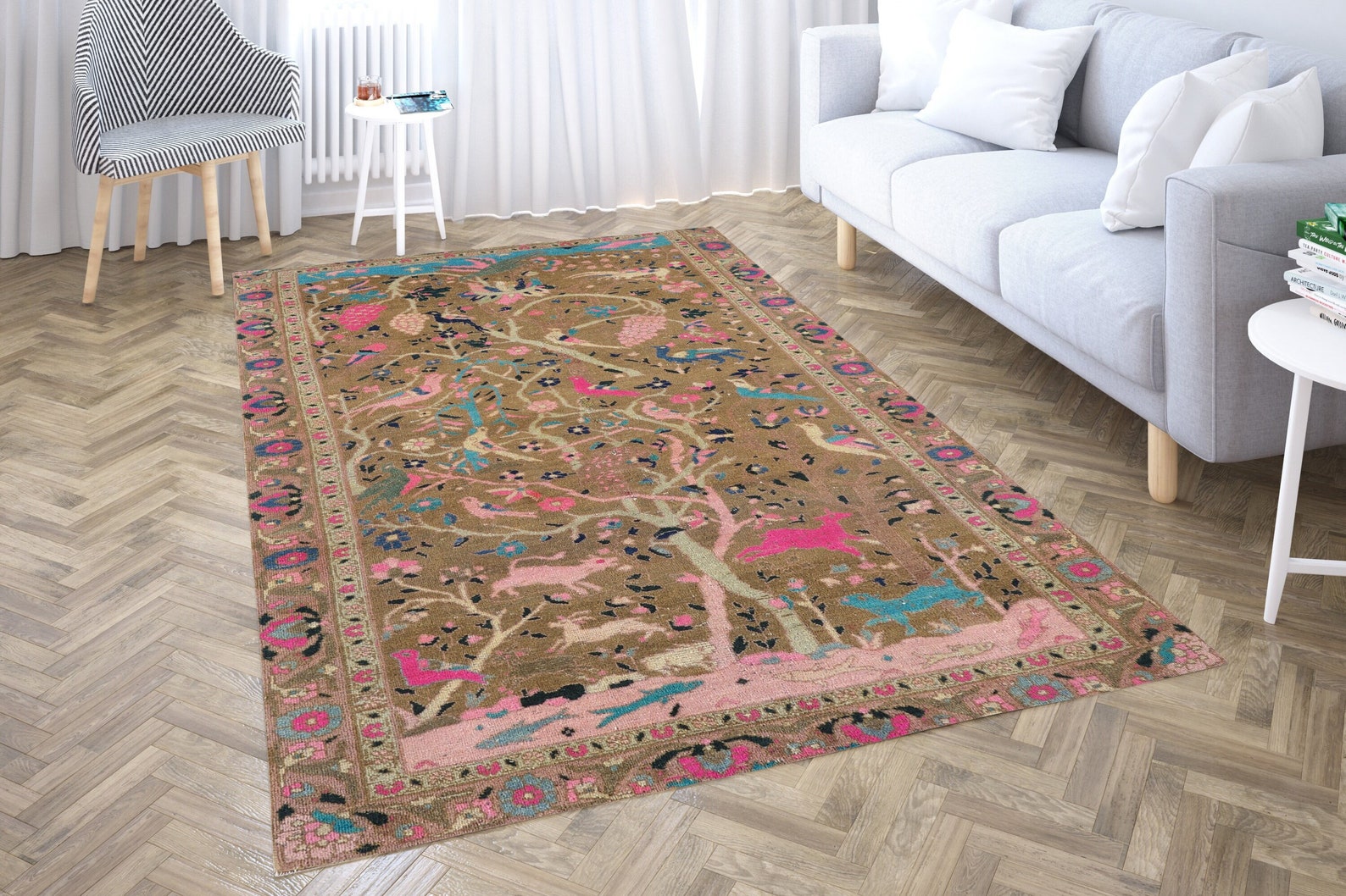 Digital Print Rug Designs Animal Print Rug 6x9, Area Rug 4x6, Moroccan Rug, Kitchen Rug, Turkish ...