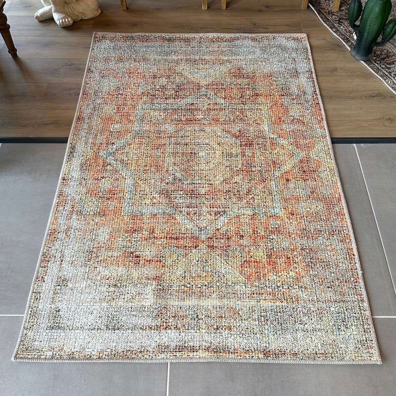 Distressed Rug - Etsy