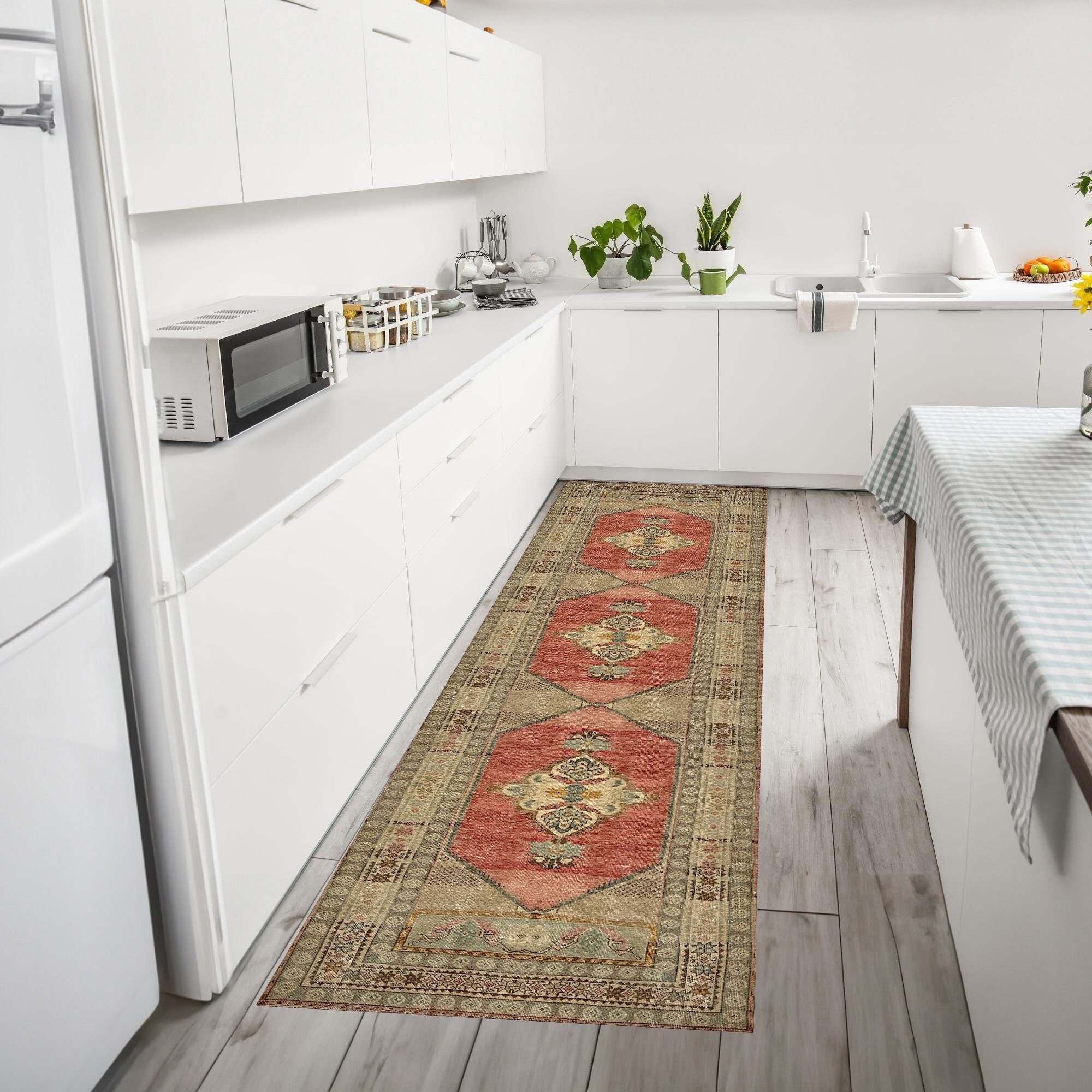 Lange Gang Loper Vloerkleed Keuken Vloerkleden Antislip Wasbaar Vintage Strepen Vloerkleed Grijs Blauw Geel Vloerkleed Lopers Voor Gangen Keuken Woonkamer Slaapkamer Binnen Hal Aanpasbaar,80x1000cm