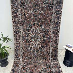 Dywan perski 6x9, dywan turecki Madellion, dywan pomarańczowy, dywanik 2x3, dywan orientalny, dywan do salonu, dywan zmywalny 5x8, dywan kwiatowy na prezent