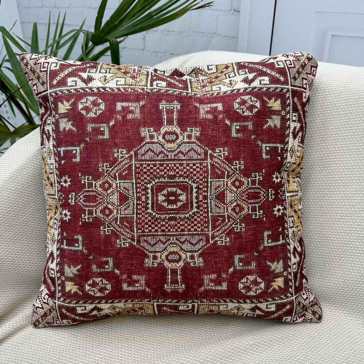 Red Kilim Rug Pillow Cover All Sizes 16x24" 18x18" 24x24", Boho Throw Pillow Cover, Decorative Lumbar Pillow, Turkish Pillow, Gifts for Her - Etsy