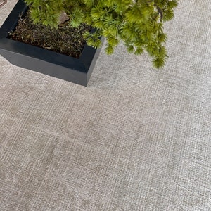 Beige sliten skandinavisk matta 5x8, tvättbar halkfri matta, turkisk matta 4x6, köksmatta, vardagsrumsmatta, sovrumsmatta, naturlig matta bild 2